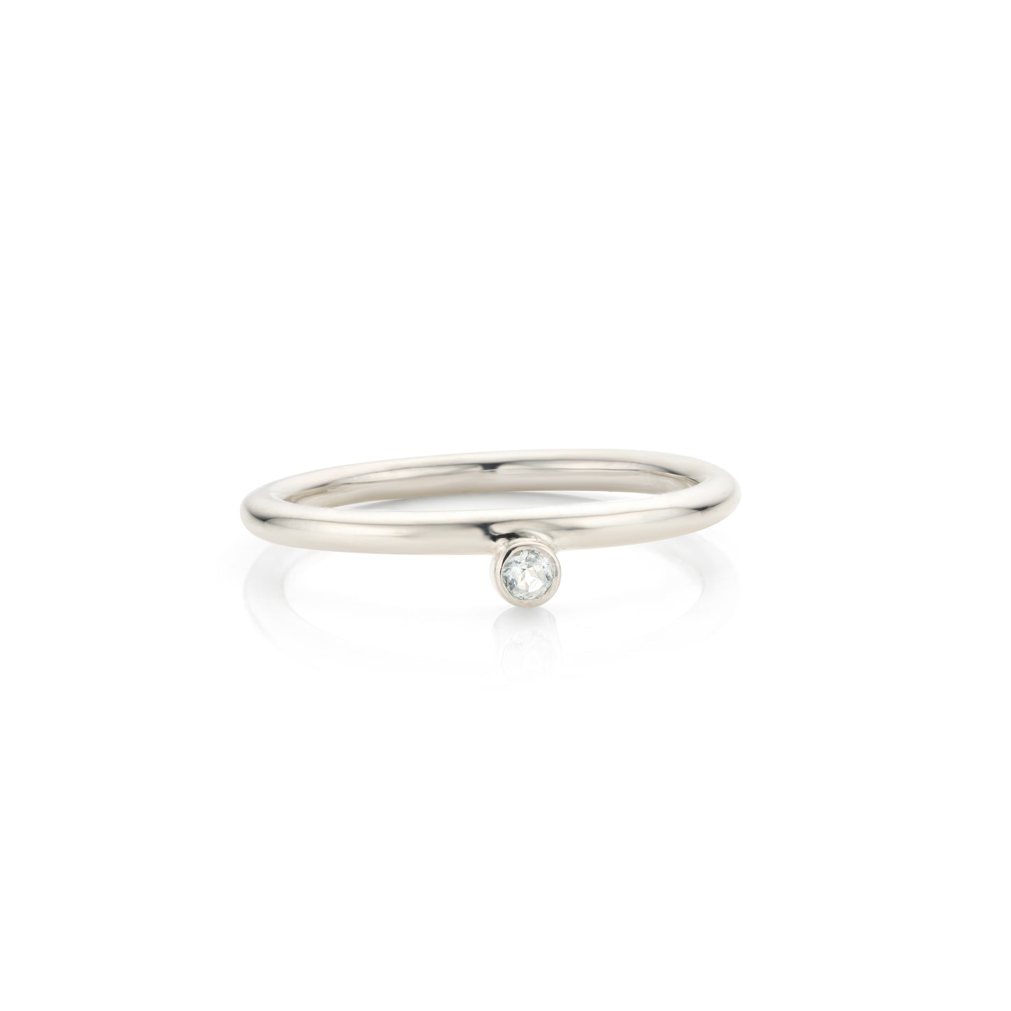 Geboortesteen ring maart: Aquamarijn
