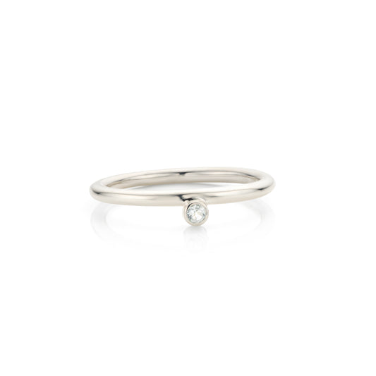 Geboortesteen ring maart: Aquamarijn