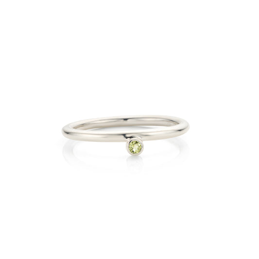 Geboortesteen ring augustus: peridot