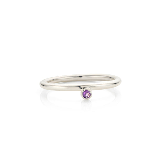 Geboortesteen ring februari: Amethist