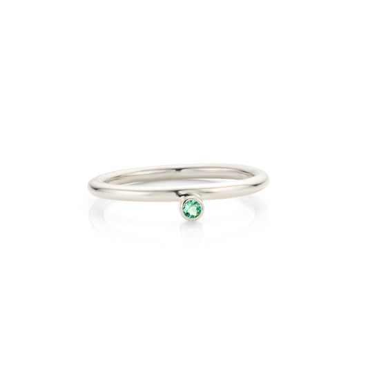 Geboortsteen ring mei: Smaragd